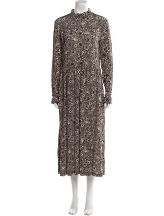 Stine Goya Floral Print Midi Length Dress