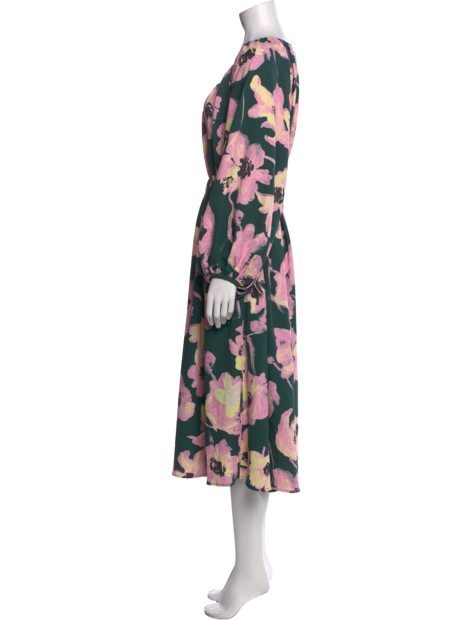 Stine Goya Floral Print Midi Length Dress