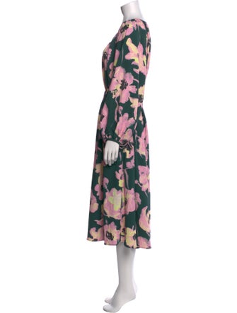 Stine Goya Floral Print Midi Length Dress