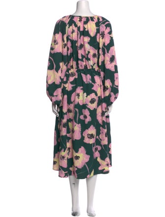 Stine Goya Floral Print Midi Length Dress