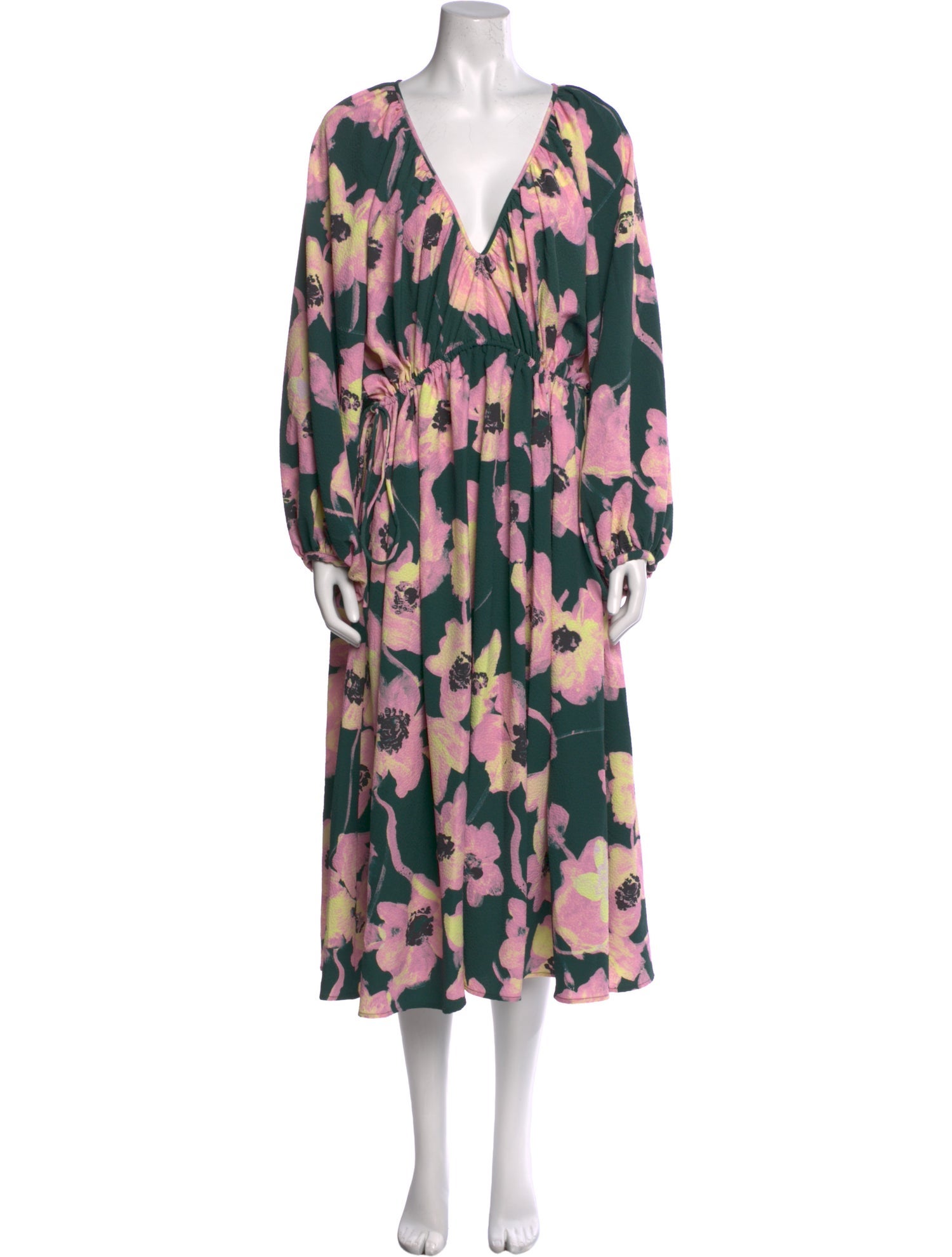 Stine Goya Floral Print Midi Length Dress