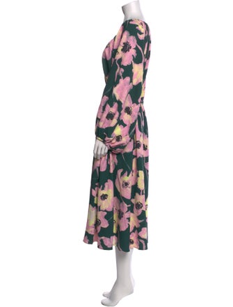 Stine Goya Floral Print Midi Length Dress