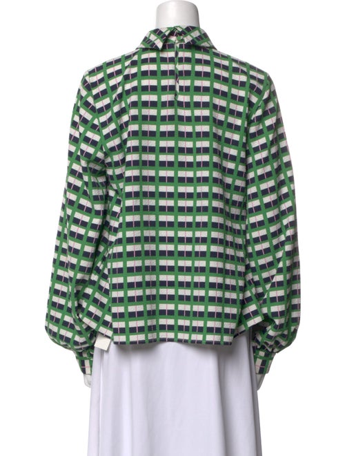 Stine Goya Printed Mock Neck Blouse