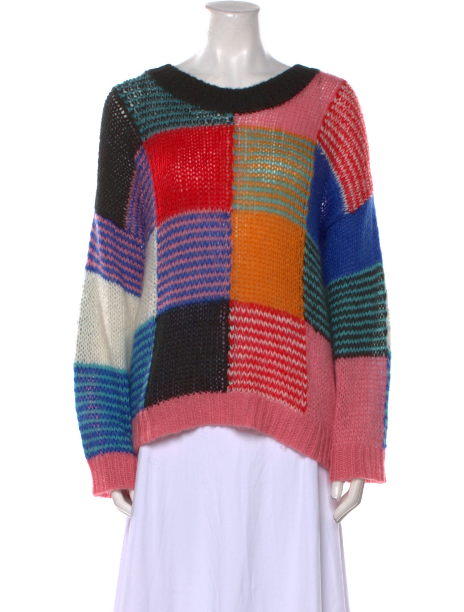 Stine Goya Printed Scoop Neck Sweater