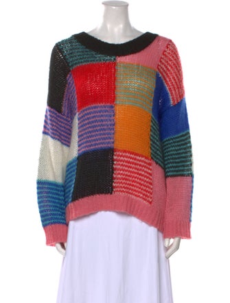 Stine Goya Printed Scoop Neck Sweater