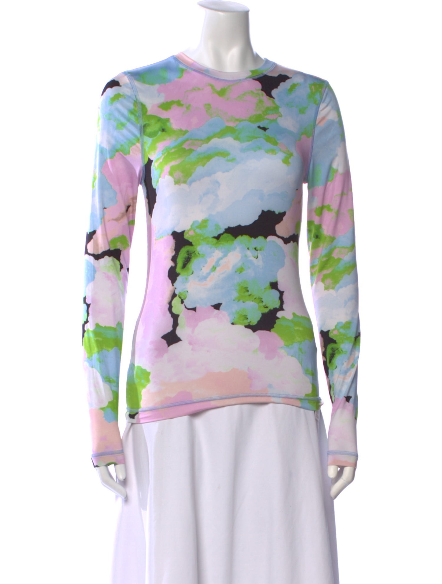 Stine Goya Printed Crew Neck Top