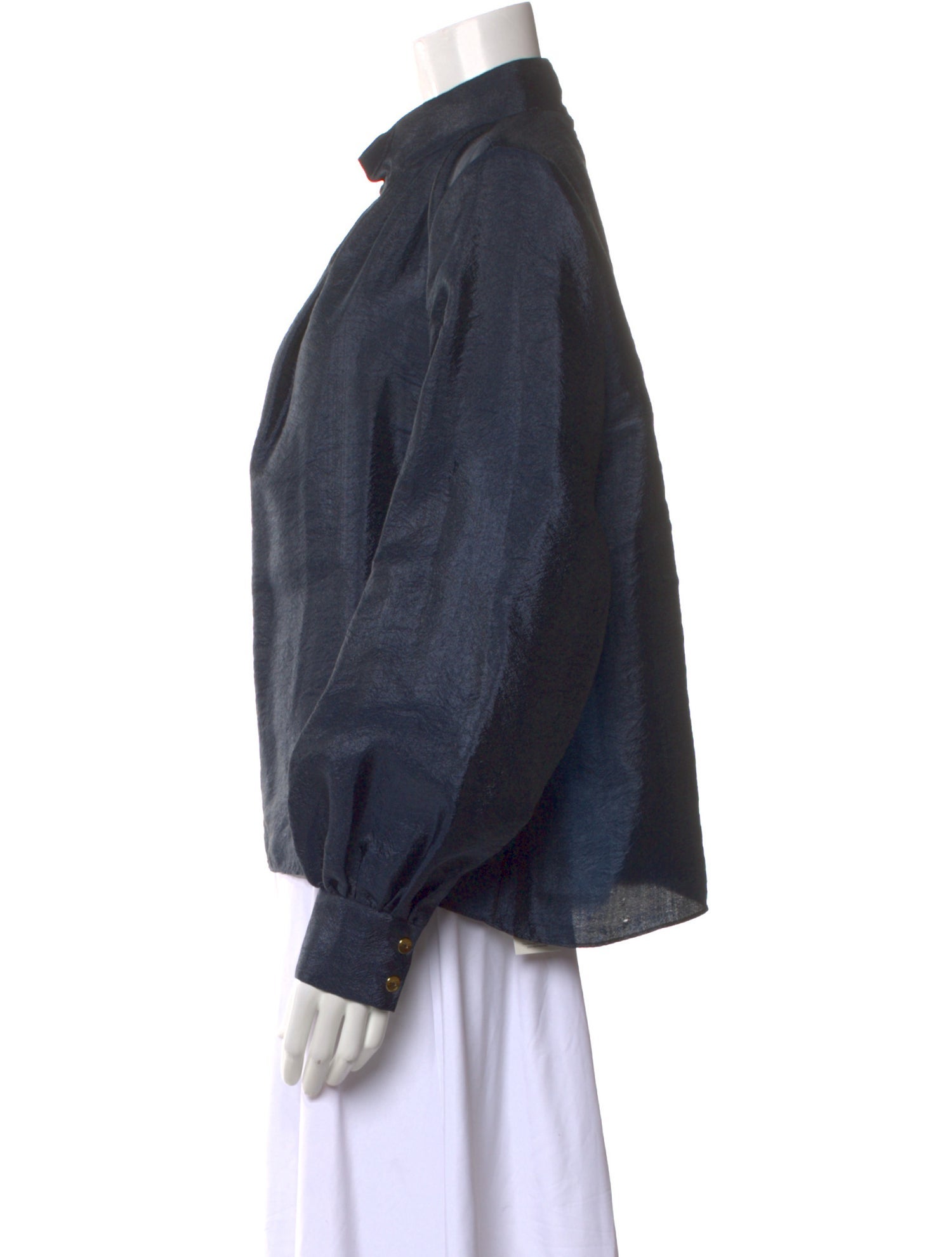 Stine Goya Mock Neck Long Sleeve Blouse