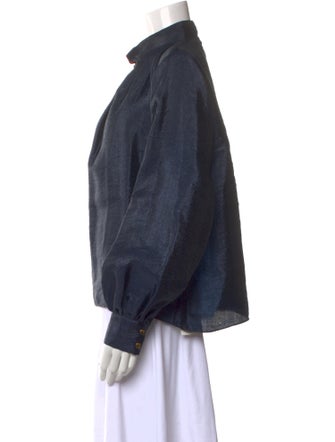 Stine Goya Mock Neck Long Sleeve Blouse