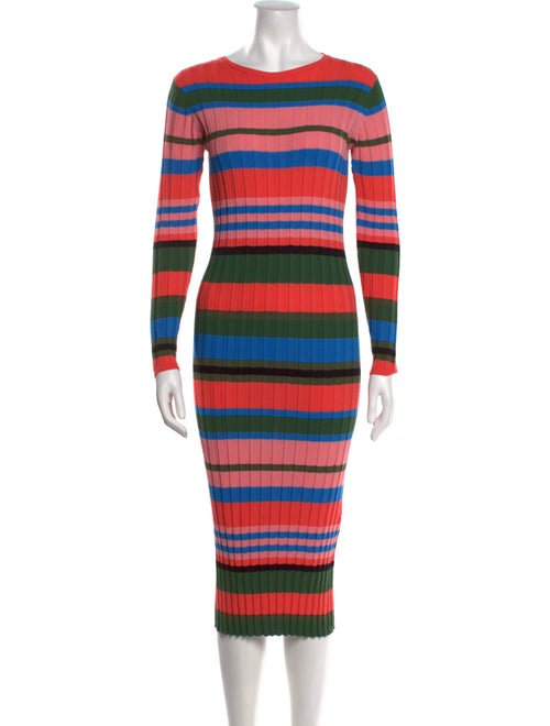Stine Goya Striped Midi Length Dress
