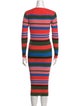 Stine Goya Striped Midi Length Dress