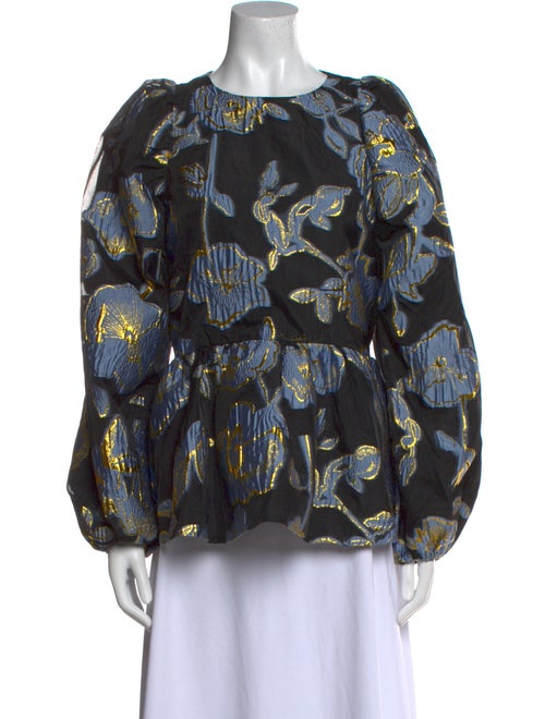 Stine Goya Printed Crew Neck Blouse
