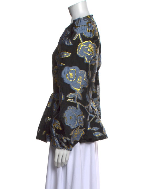 Stine Goya Printed Crew Neck Blouse