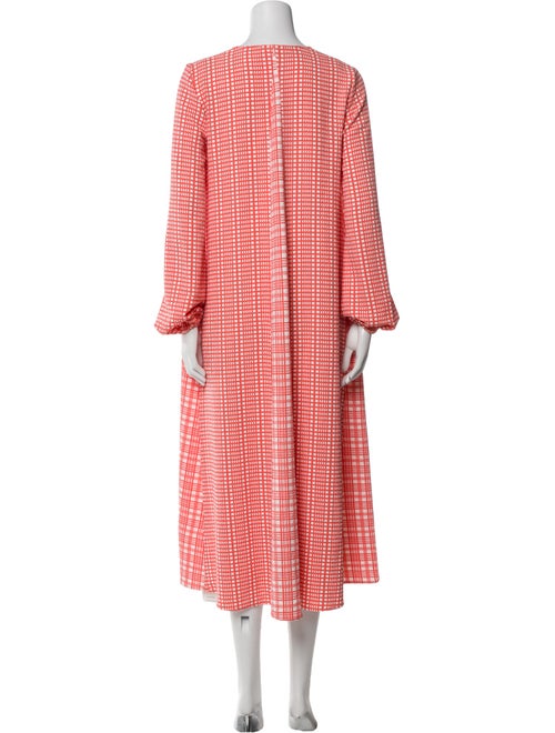 Stine Goya Plaid Print Midi Length Dress