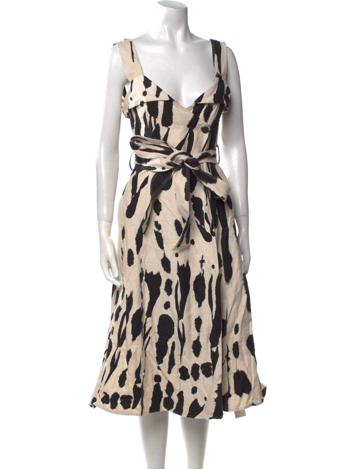 Stine Goya Animal Print Midi Length Dress