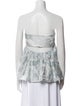Stine Goya Printed Strapless Top