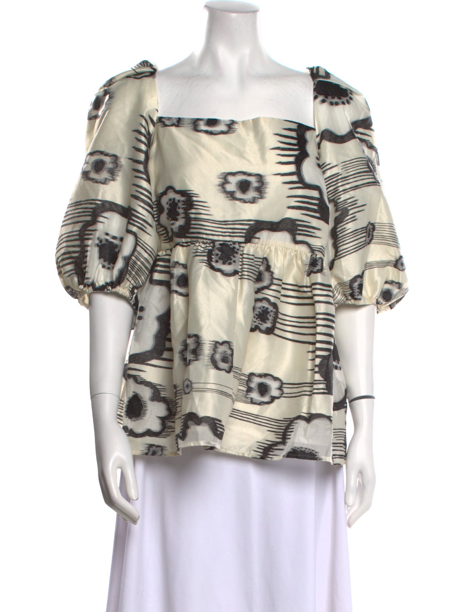 Stine Goya Printed Square Neckline Blouse