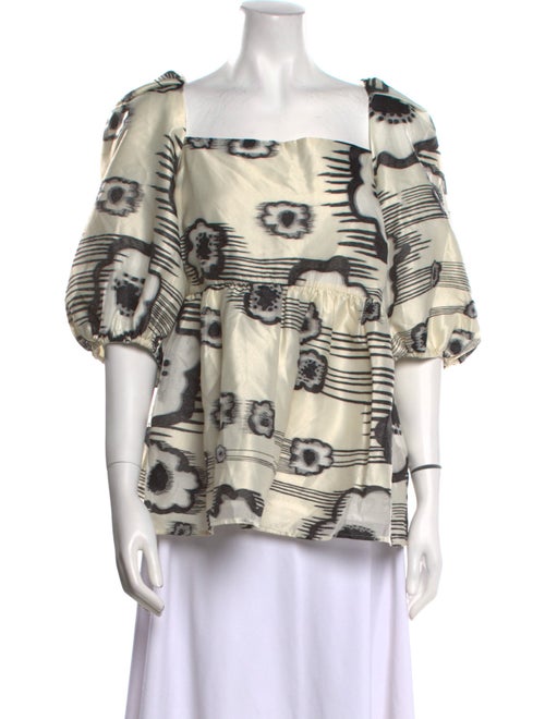 Stine Goya Printed Square Neckline Blouse