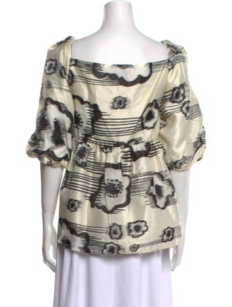 Stine Goya Printed Square Neckline Blouse