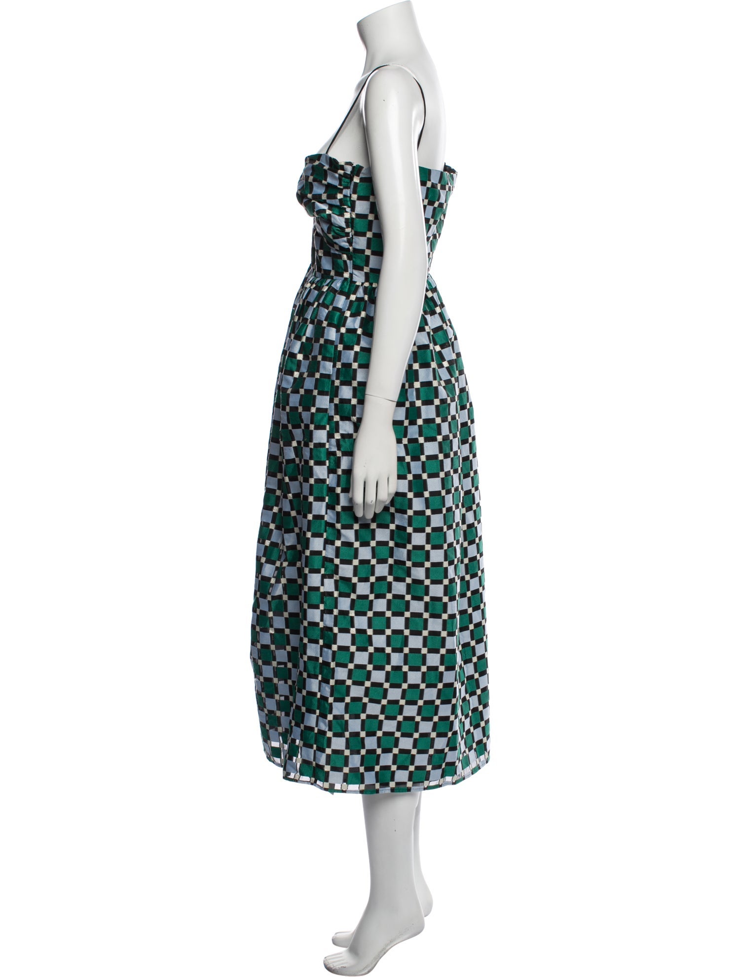 Stine Goya Plaid Print Long Dress