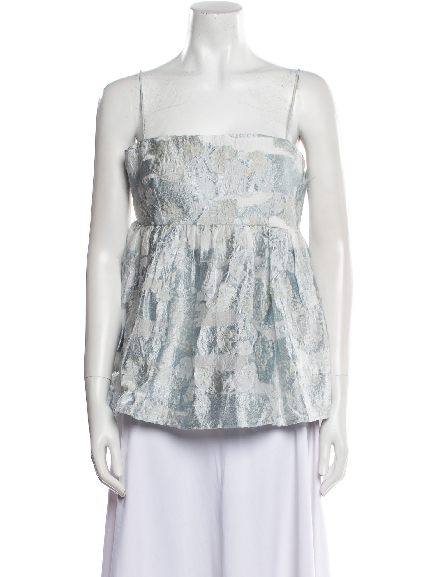Stine Goya Printed Square Neckline Top