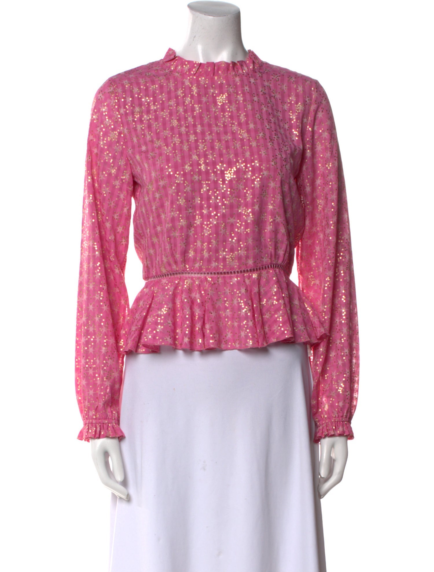 Stine Goya Printed Crew Neck Blouse