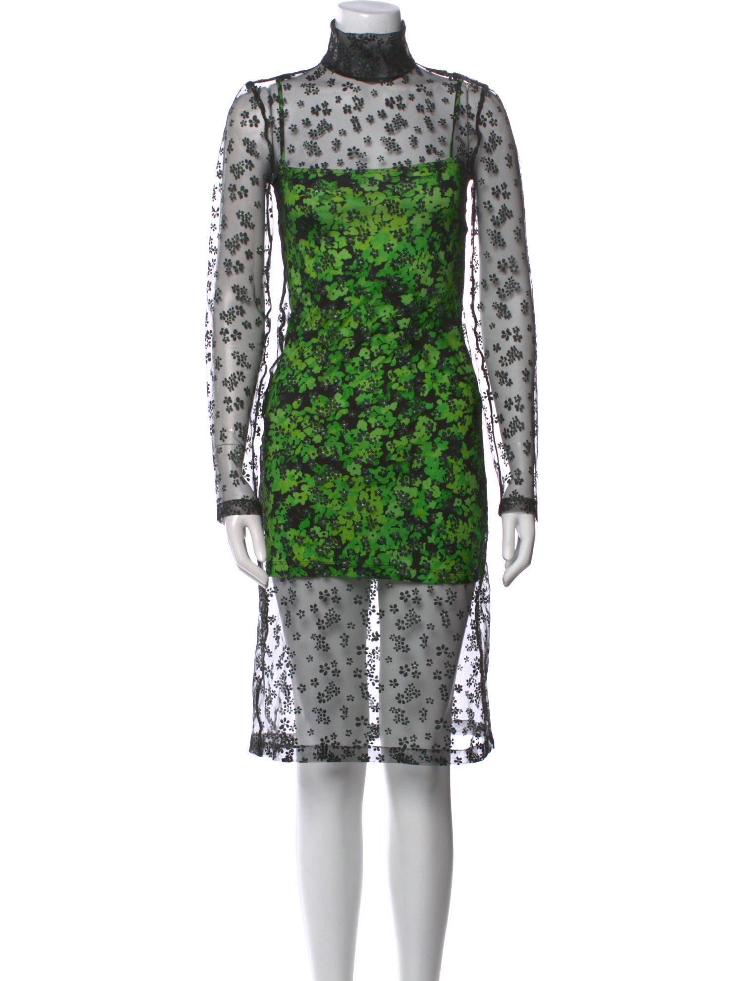 Stine Goya Lace Pattern Midi Length Dress