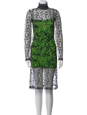 Stine Goya Lace Pattern Midi Length Dress