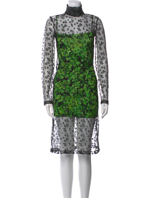 Stine Goya Lace Pattern Midi Length Dress