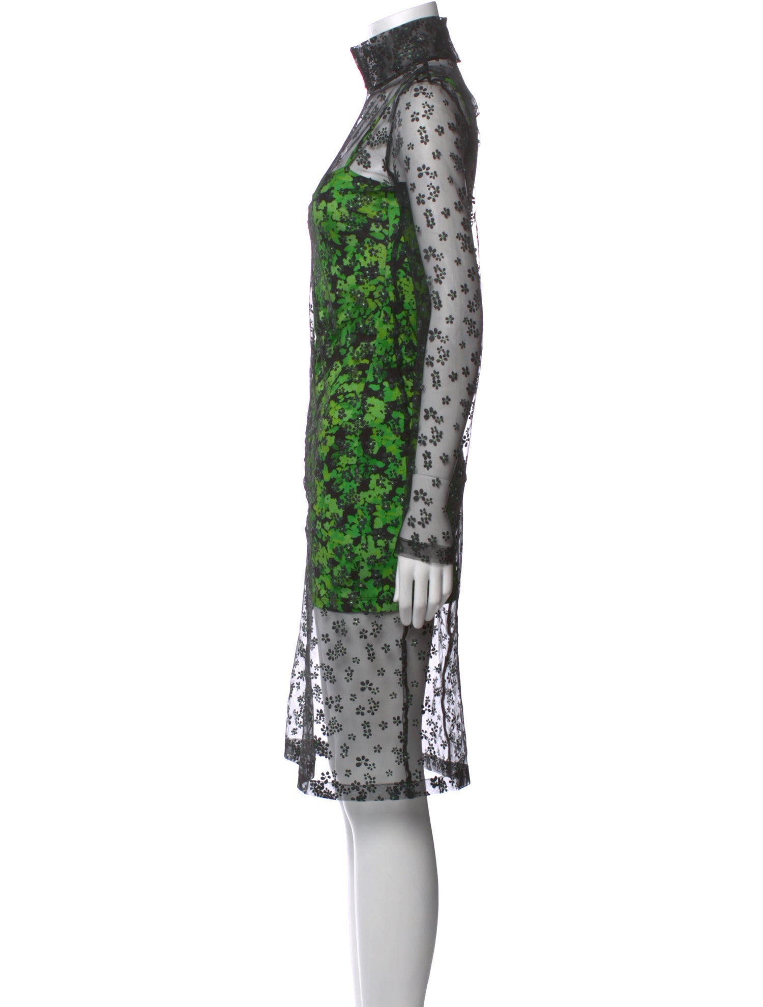 Stine Goya Lace Pattern Midi Length Dress