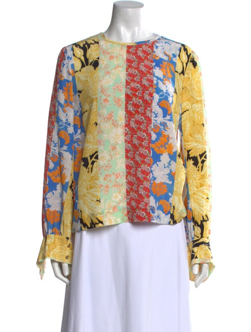 Stine Goya Silk Floral Print Blouse