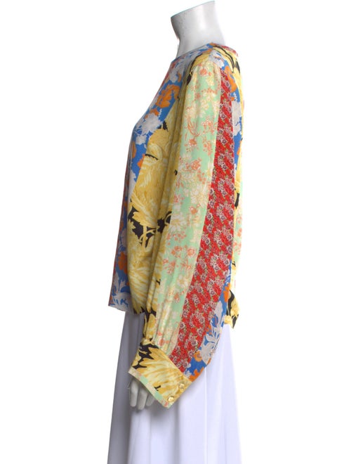 Stine Goya Silk Floral Print Blouse