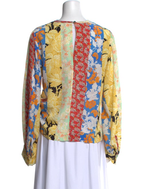 Stine Goya Silk Floral Print Blouse