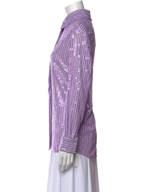 Stine Goya Striped Long Sleeve Button-Up Top