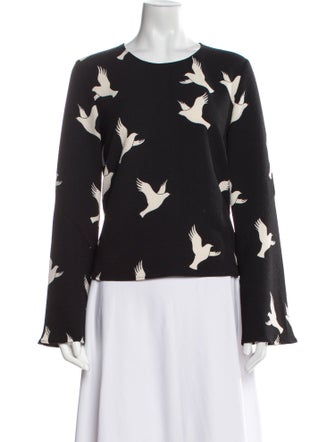 Stine Goya Floral Print Crew Neck Blouse