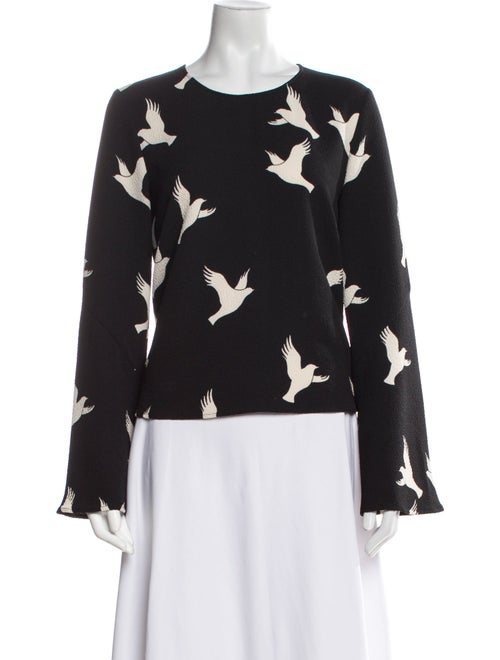 Stine Goya Floral Print Crew Neck Blouse