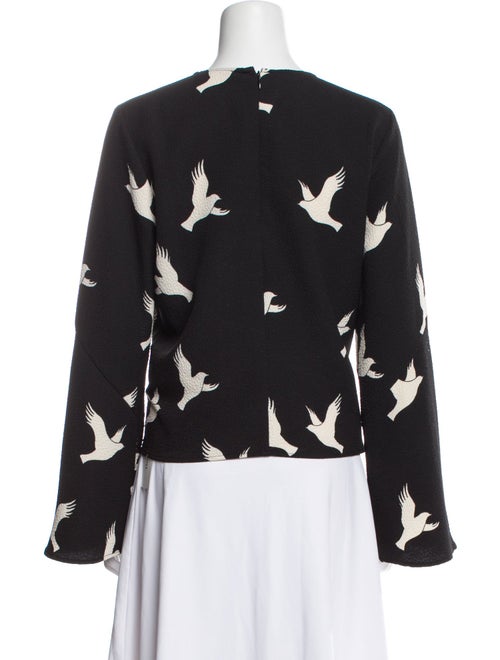 Stine Goya Floral Print Crew Neck Blouse