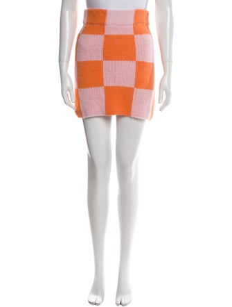 Stine Goya Plaid Print Mini Skirt