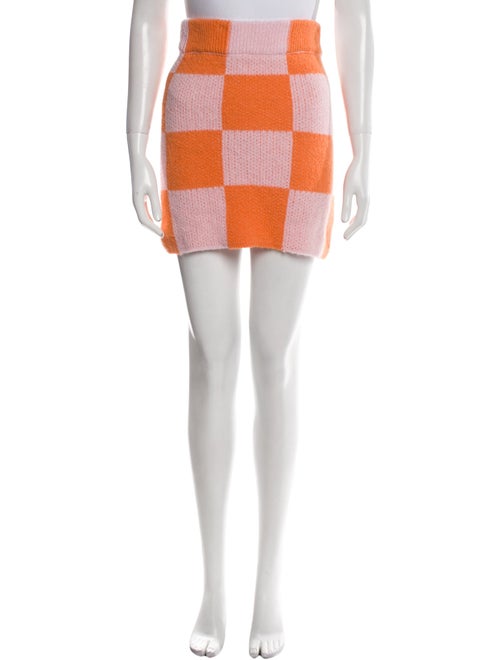 Stine Goya Plaid Print Mini Skirt