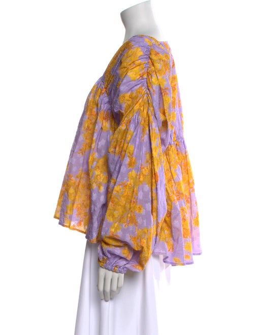 Stine Goya Printed V-Neck Blouse