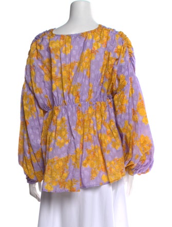 Stine Goya Printed V-Neck Blouse