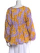 Stine Goya Printed V-Neck Blouse