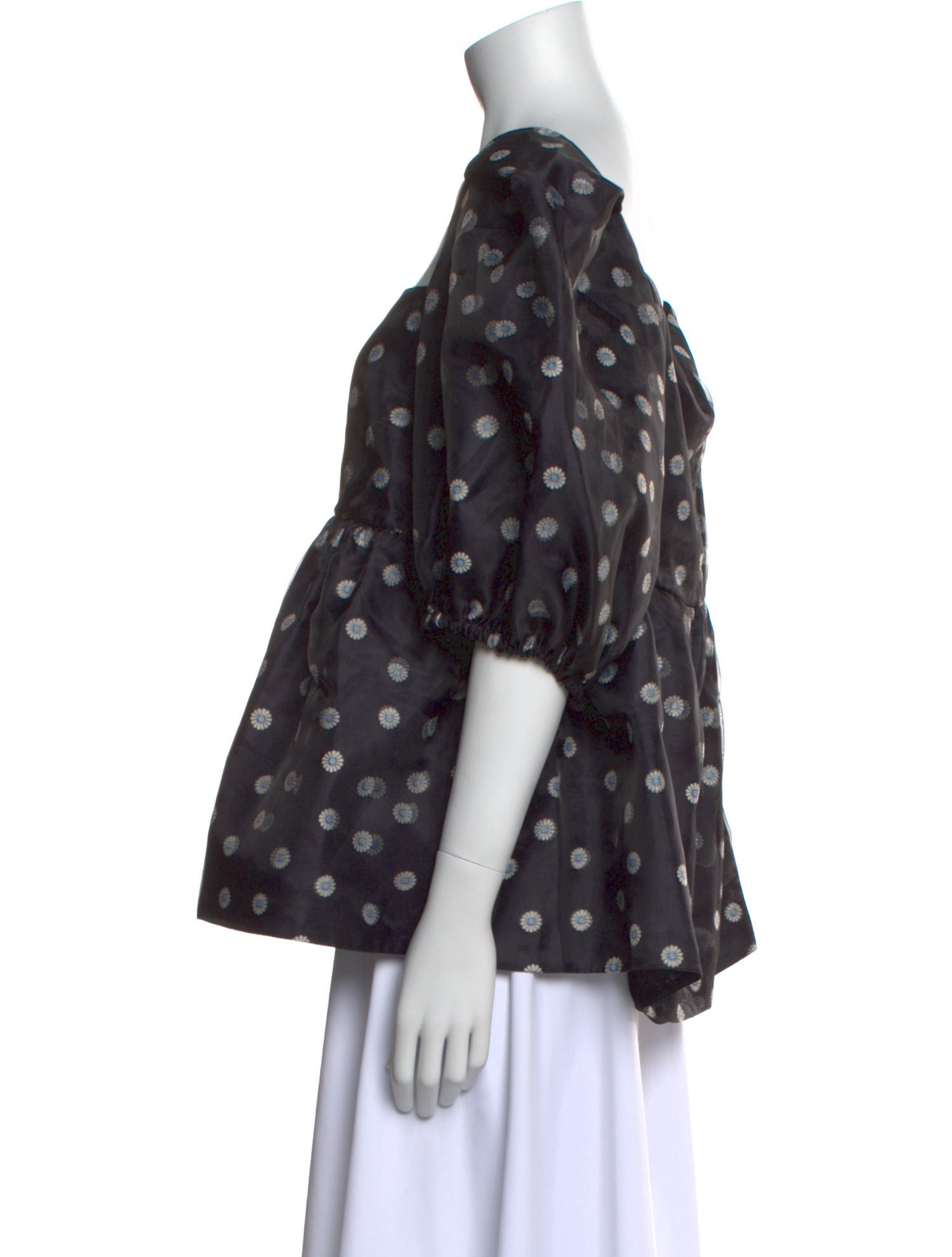 Stine Goya Floral Print Square Neckline Blouse w/ Tags