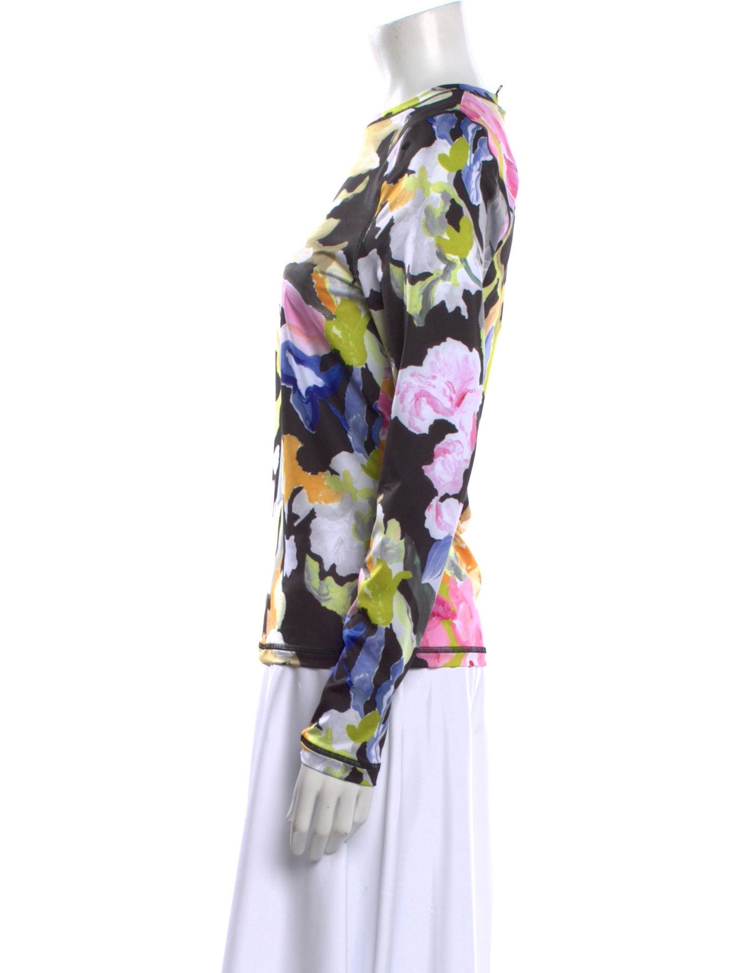 Stine Goya Floral Print Bateau Neckline Blouse w/ Tags