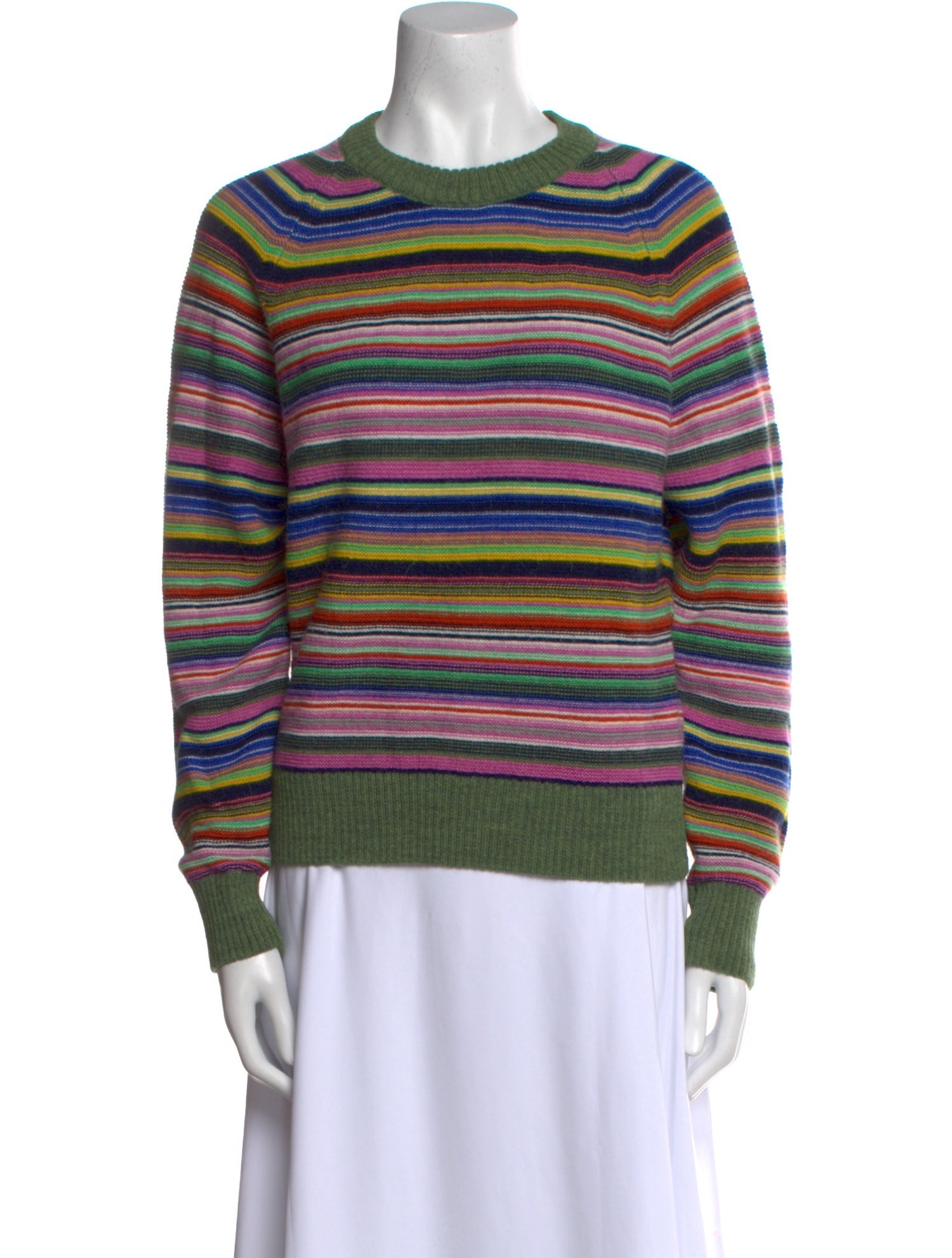 Stine Goya Striped Crew Neck Sweater