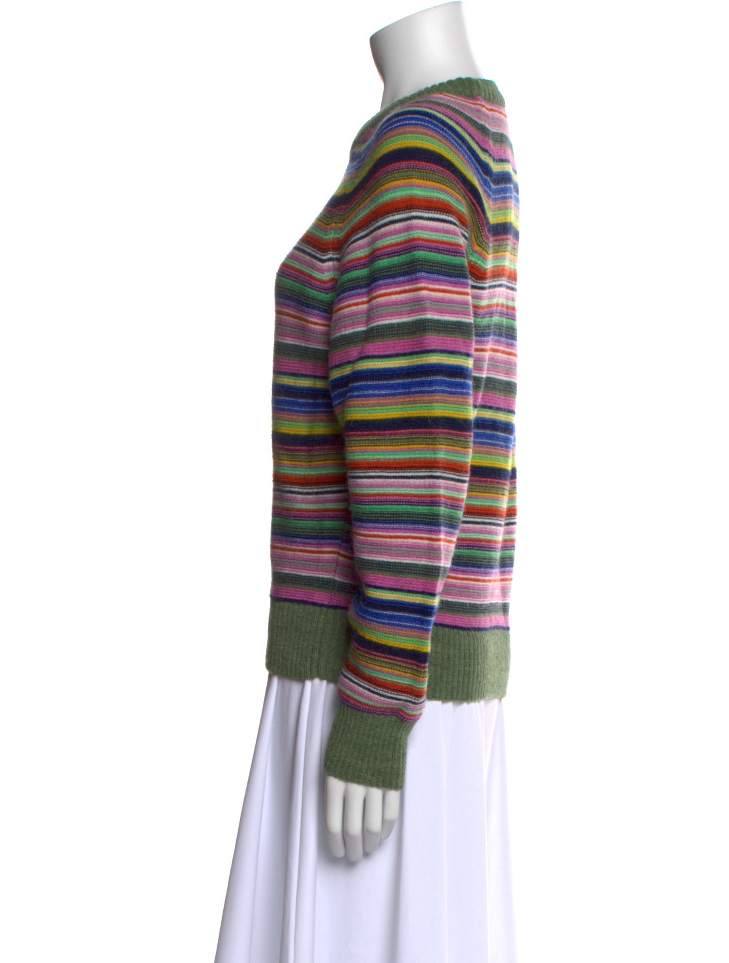 Stine Goya Striped Crew Neck Sweater