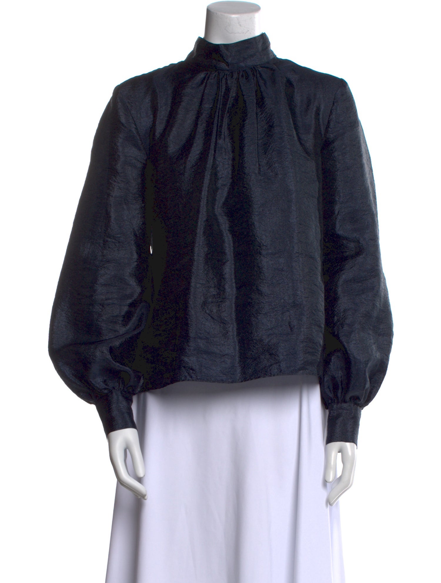 Stine Goya Mock Neck Long Sleeve Blouse