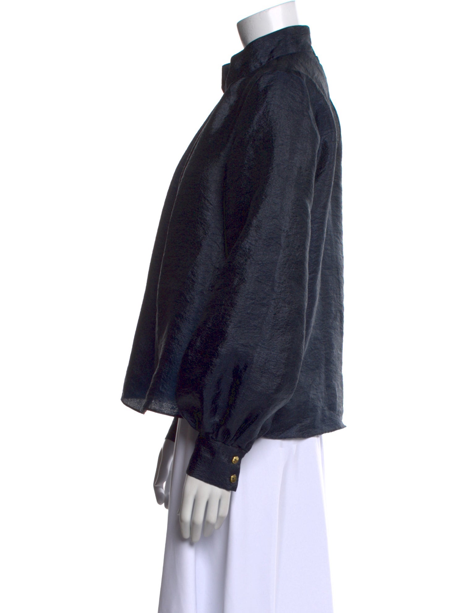 Stine Goya Mock Neck Long Sleeve Blouse