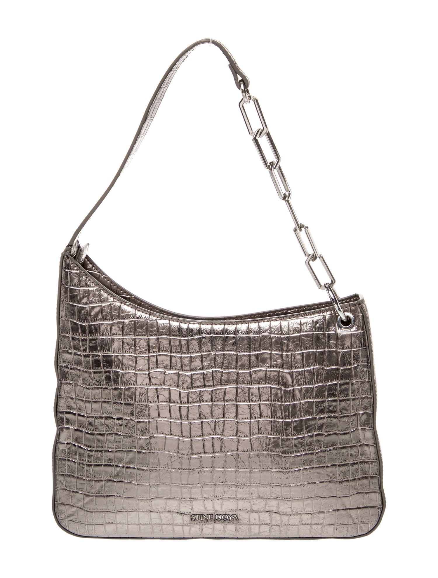 Stine Goya Embossed Leather Shoulder Bag