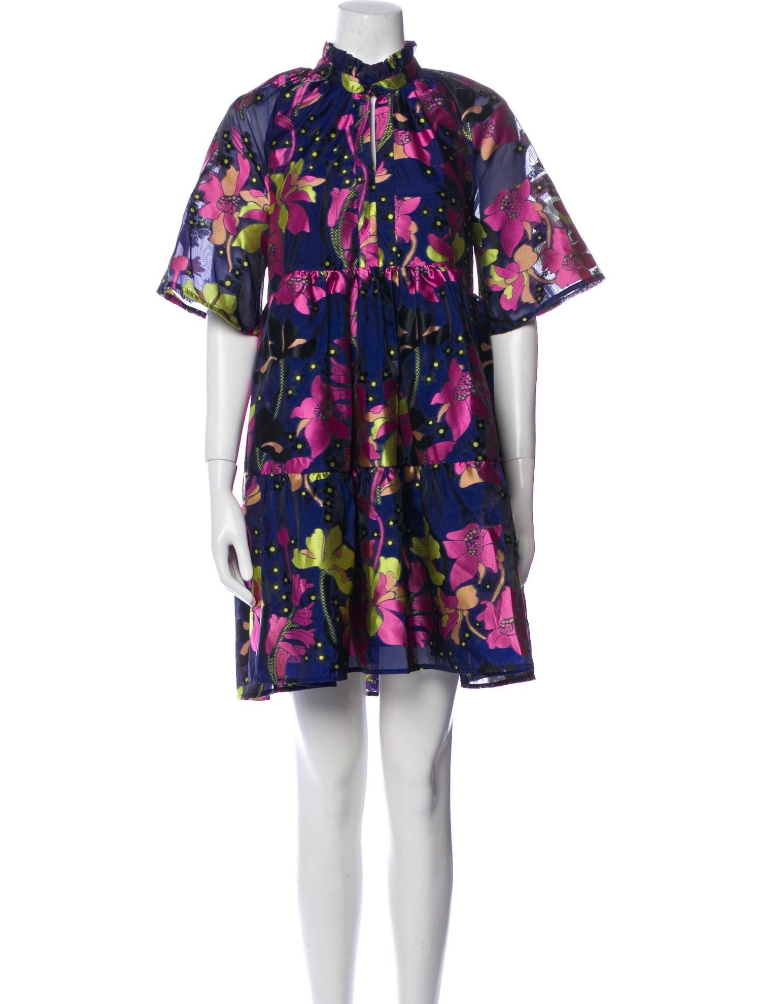 Stine Goya Floral Print Mini Dress