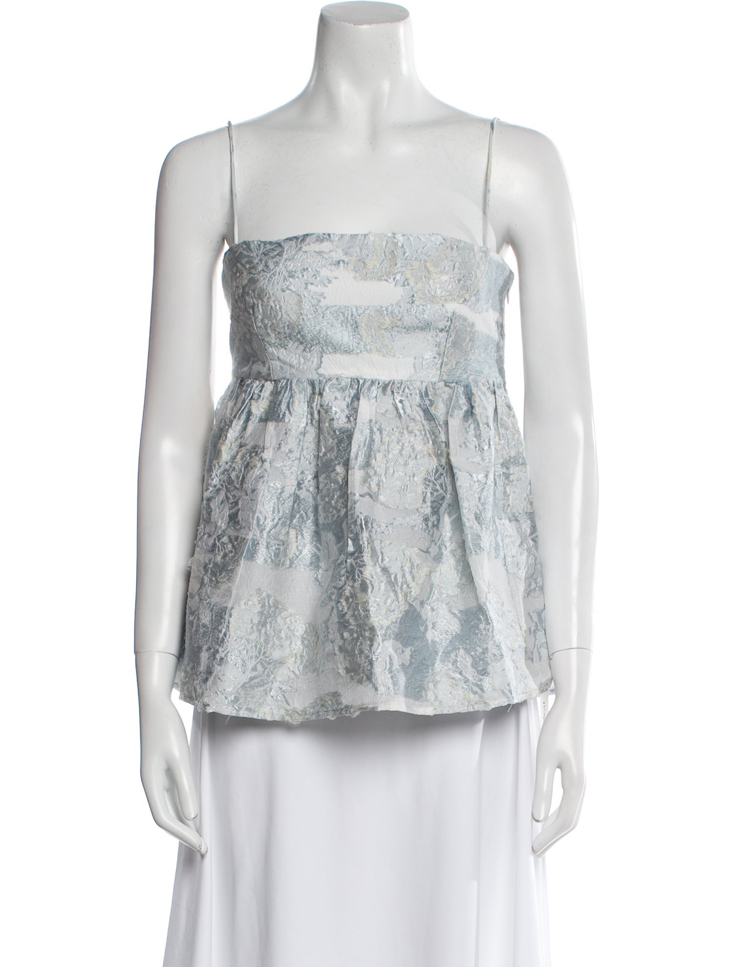 Stine Goya Printed Square Neckline Top